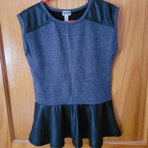 Ruum Long Shirt/Dress gray Black Trim Small 7/8